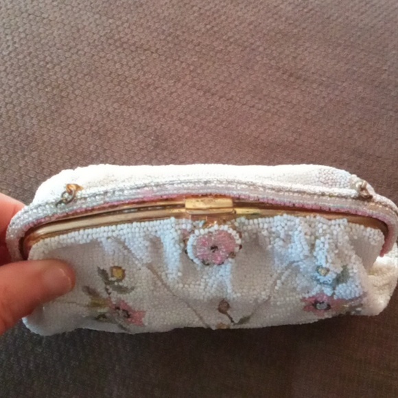 Vintage French Jorelle Beaded Hinged Evening Bag - Picture 16 of 16